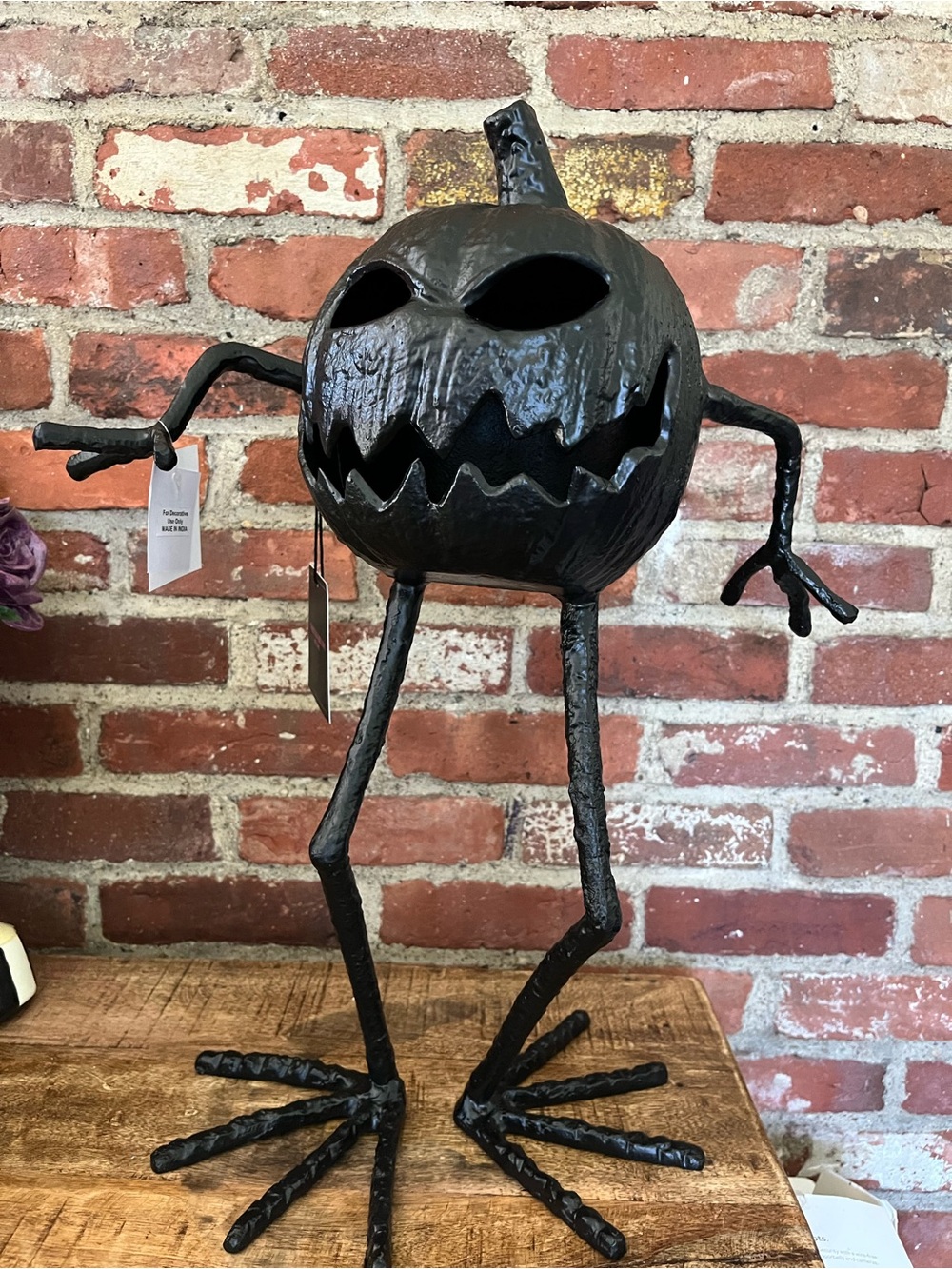 Christian Siriano Black Jack-o'-Lantern Sculpture